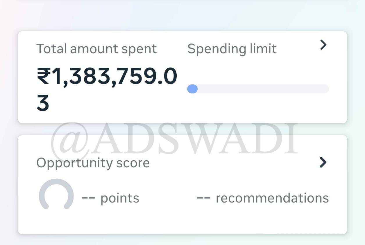 Meta Ads ad spend managed by Adswadi
